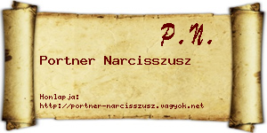 Portner Narcisszusz névjegykártya